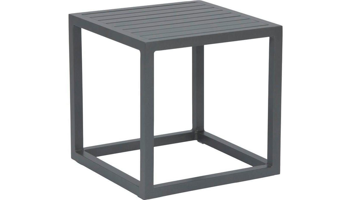 GARTENBEISTELLTISCH 40/40/40 cm Metall quadratisch  - Anthrazit, Basics, Metall (40/40/40cm) - Stern