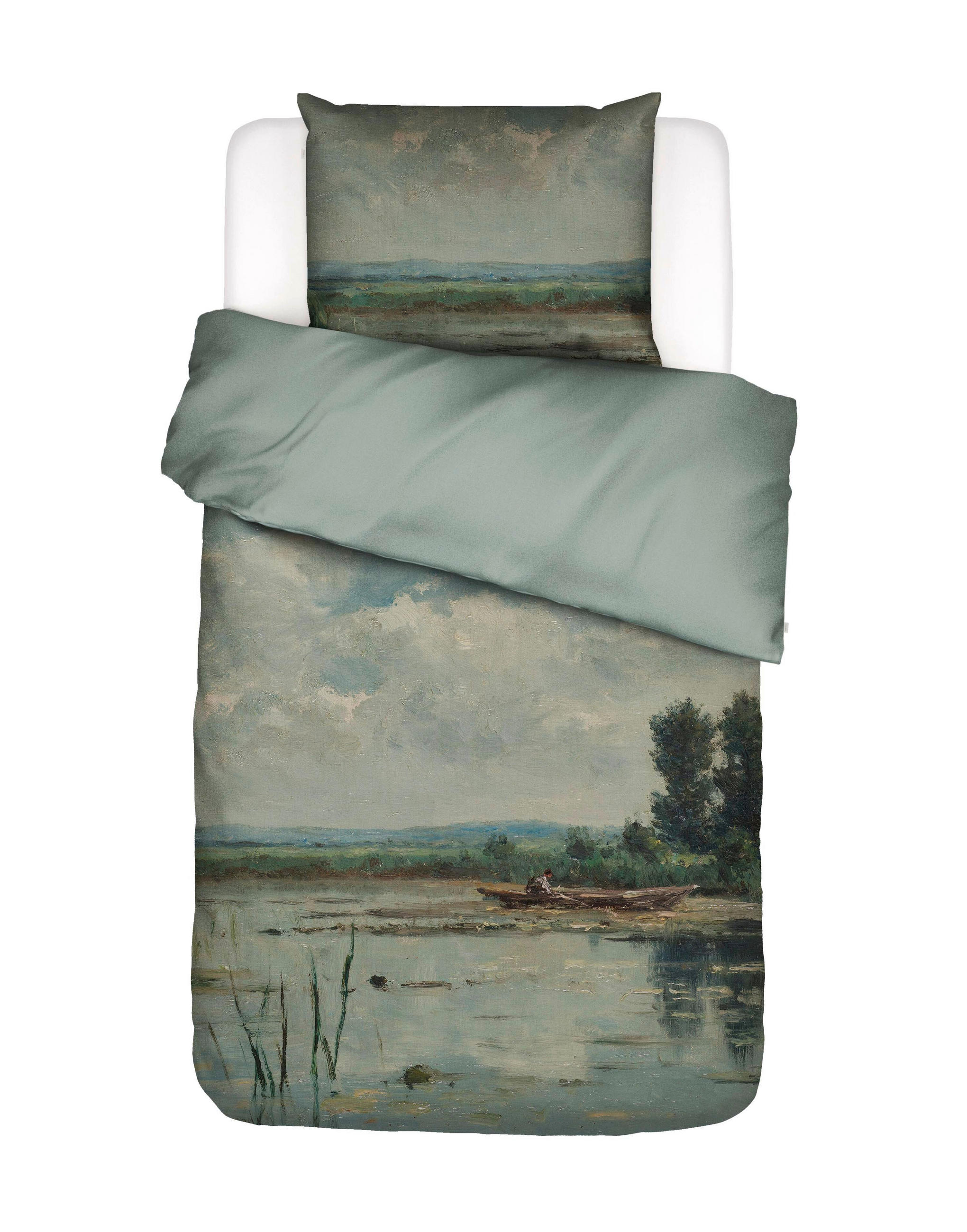 POVLAK NA PŘIKRÝVKU světle modrá 140/200 cm - světle modrá, Romantický / Rustikální, textil (140/200cm) - Essenza