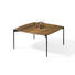 COUCHTISCH in Holz, Metall 83/83/42 cm - Eichefarben/Schwarz, Design, Holz/Metall (83/83/42cm) - Venjakob COUCHTISCH in Holz, Metall 83/83/42 cm - Eichefarben/Schwarz, Design, Holz/Metall (83/83/42cm) - Venjakob