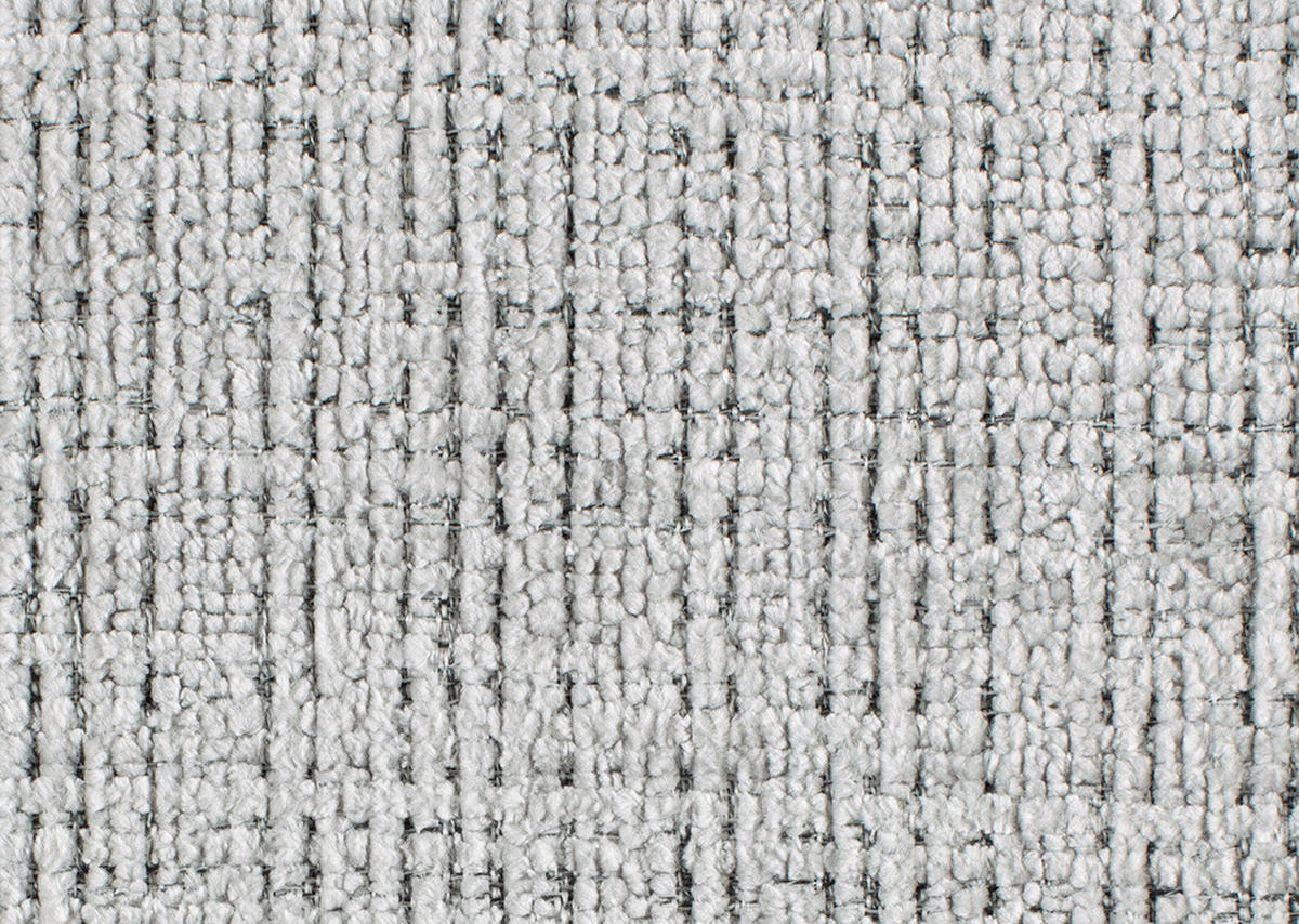 ECKSOFA in Chenille Hellgrau  - Hellgrau/Schwarz, Modern, Kunststoff/Textil (180/315cm) - Hom`in