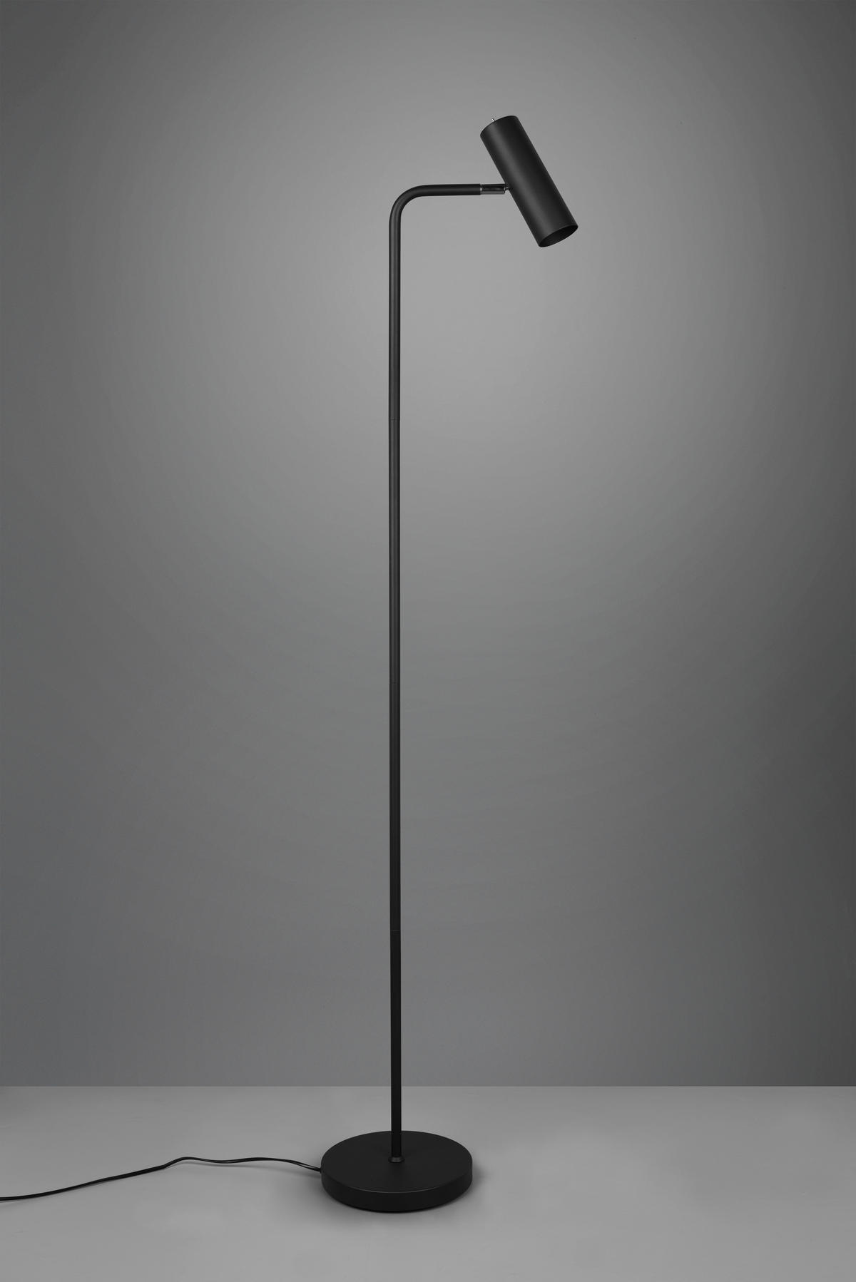 STEHLEUCHTE    - Schwarz, Basics, Metall (151/23/39cm) - Trio Leuchten