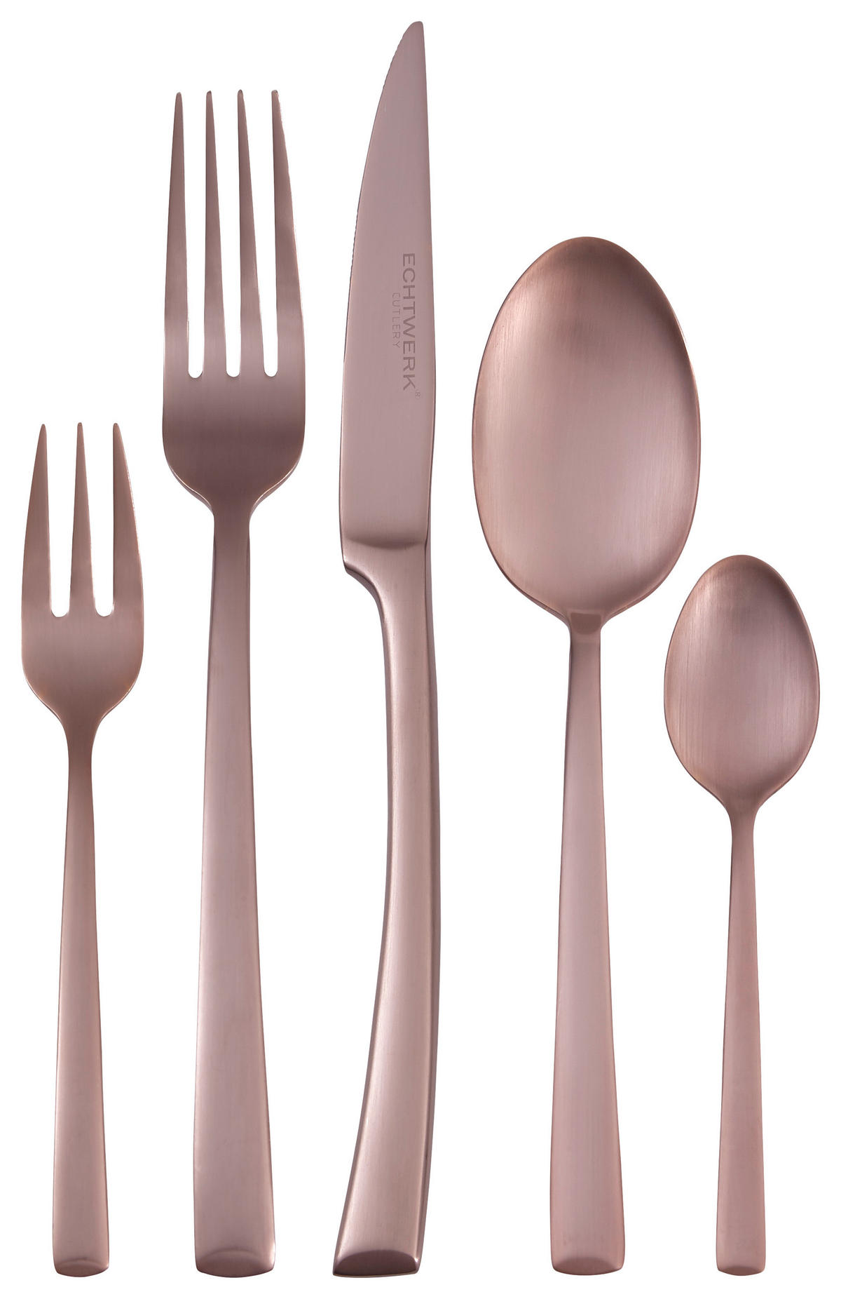 BESTECKSET 30-teilig Edelstahl  - Bronzefarben, MODERN, Metall - Echtwerk