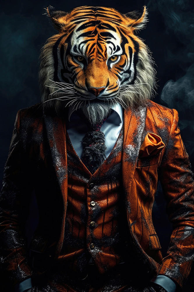 KUNSTDRUCK 120/80/3 cm  - Schwarz/Orange, Modern, Holz (120/80/3cm)