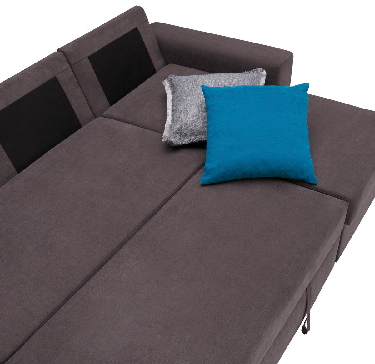 ROHOVÁ SEDACIA SÚPRAVA, textil, tmavosivá - čierna/tmavosivá, Design, textil (245/160cm) - Xora