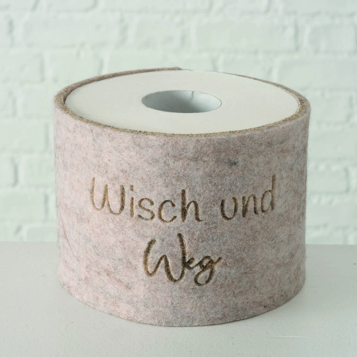 WC-PAPIER  in Textil  - Beige/Grau, Basics, Textil (10/42cm)