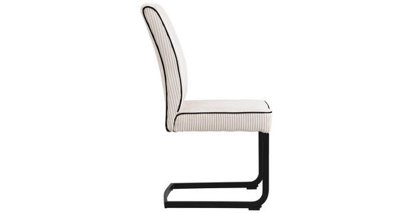 SCHWINGSTUHL   Webstoff  - Schwarz/Naturfarben, Design, Textil/Metall (46/97/60,5cm) - Carryhome