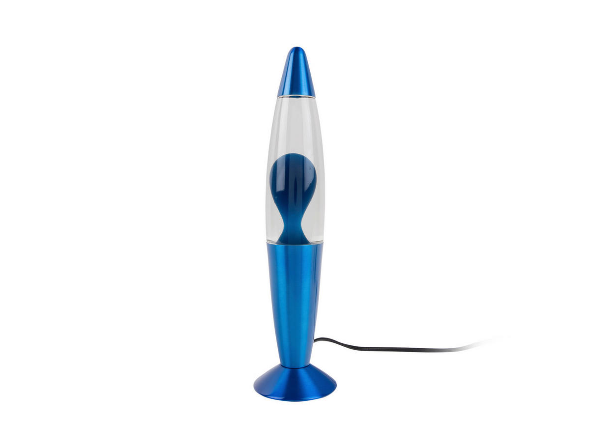 LAVALEUCHTE Funky Rocket 8.6/8.6/35.5 cm   - Blau, Basics, Glas (8.6/8.6/35.5cm) - Leitmotiv