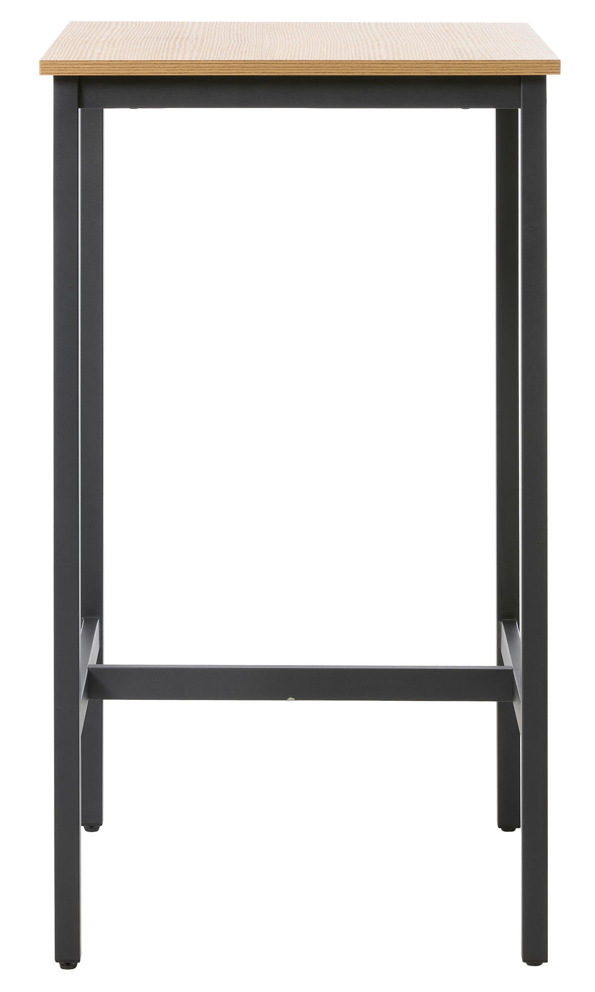 BARTISCH in Holz 60/60/105 cm   - Schwarz/Naturfarben, MODERN, Holz/Metall (60/60/105cm) - Livetastic