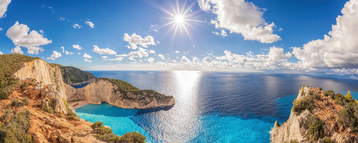 GLASBILD Strand & Meer  - Multicolor, Natur, Glas (50/125/1,4cm) - Euroart