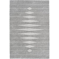 WEBTEPPICH 160/230 cm Spring Grau, Weiß, Hellgrau  - Hellgrau/Weiß, KONVENTIONELL, Textil (160/230cm)