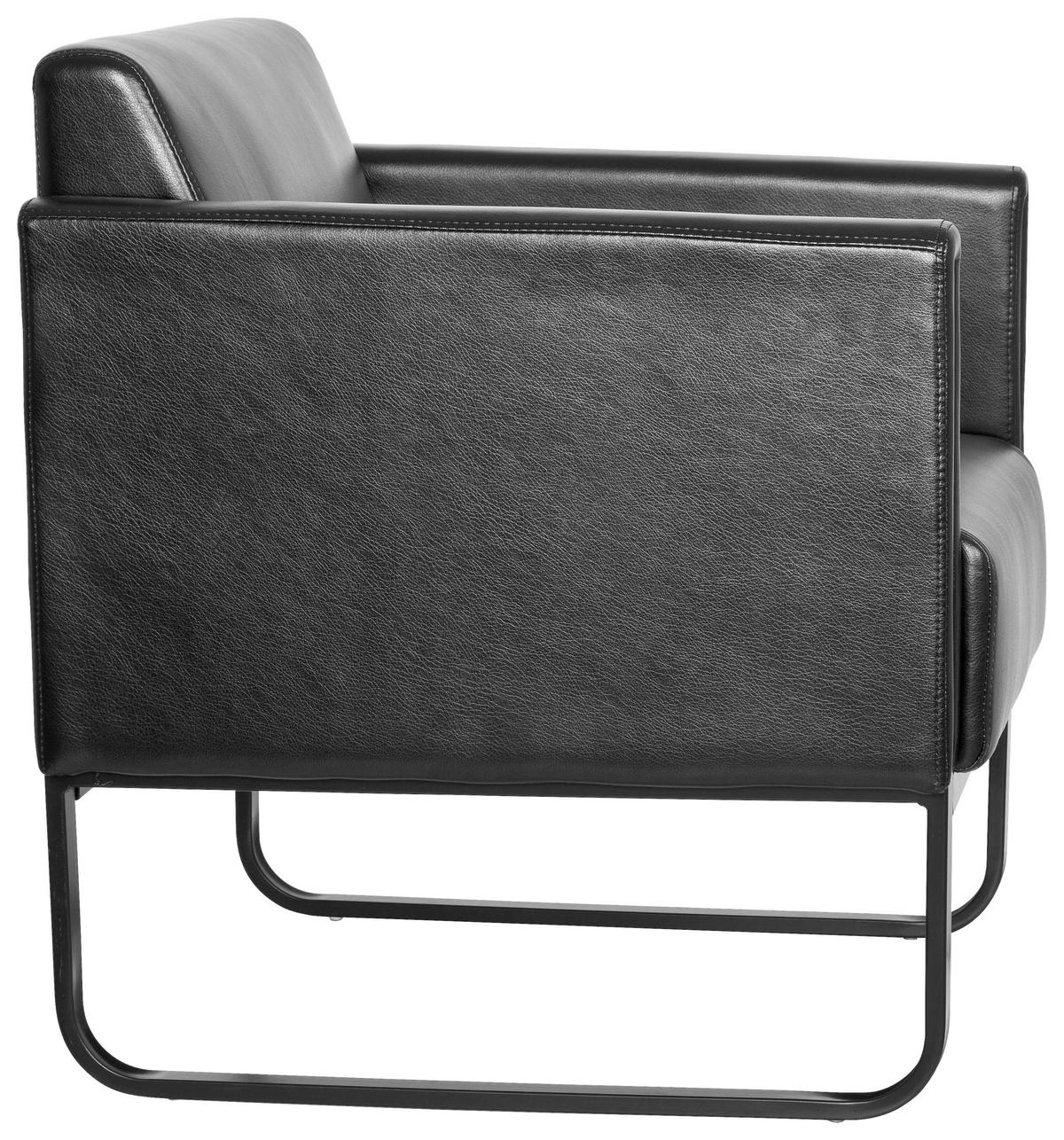 FOTELJ,  črna tekstil - črna, Moderno, kovina/tekstil (67/78/71cm) - MID.YOU