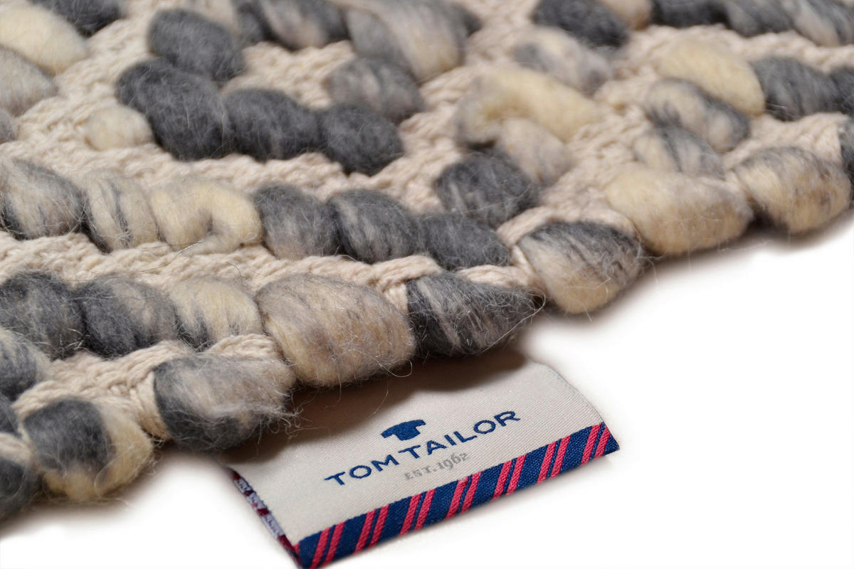 HANDWEBTEPPICH 160/230 cm Grau  - Grau, Basics, Textil (160/230cm) - Tom Tailor