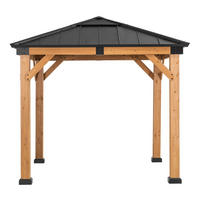 PAVILLON 273/274/273 cm  - Anthrazit, Basics, Holz/Metall (273/274/273cm) - Modante