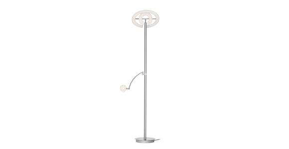 LED-DECKENFLUTER 40/180 cm    - Weiß/Nickelfarben, KONVENTIONELL, Kunststoff/Metall (40/180cm) - Dieter Knoll