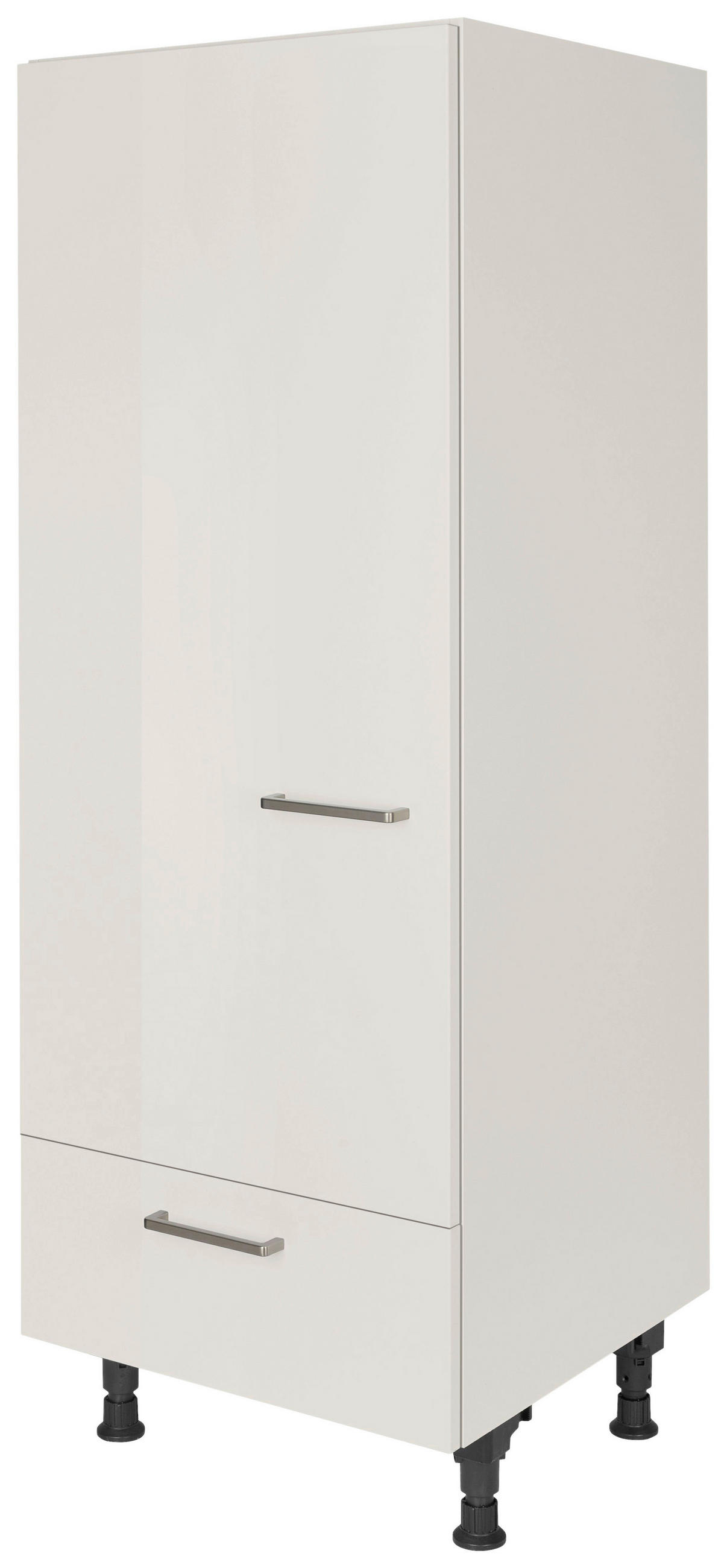 GERÄTEUMBAUSCHRANK 60/168/58 cm  in Hellgrau  - Edelstahlfarben/Hellgrau, MODERN, Holzwerkstoff/Metall (60/168/58cm) - Nobilia