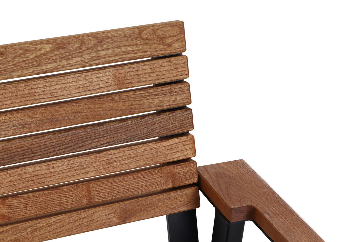 GARTENSESSEL-SET in Metall, Holz Naturfarben  - Naturfarben, Basics, Holz/Metall (60/83/58,5cm) - Siena Garden
