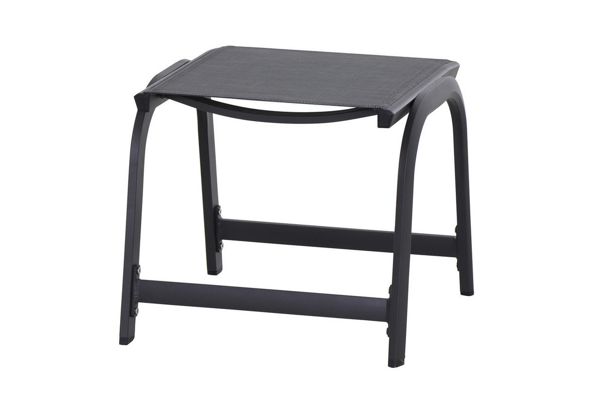 GARTENHOCKER  - Anthrazit, KONVENTIONELL, Kunststoff/Metall (52/45/52cm) - Siena Garden