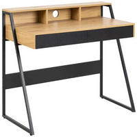 SEKRETÄR 50/100/88 cm  - Wildeiche/Schwarz, Trend, Holzwerkstoff/Metall (50/100/88cm) - MID.YOU