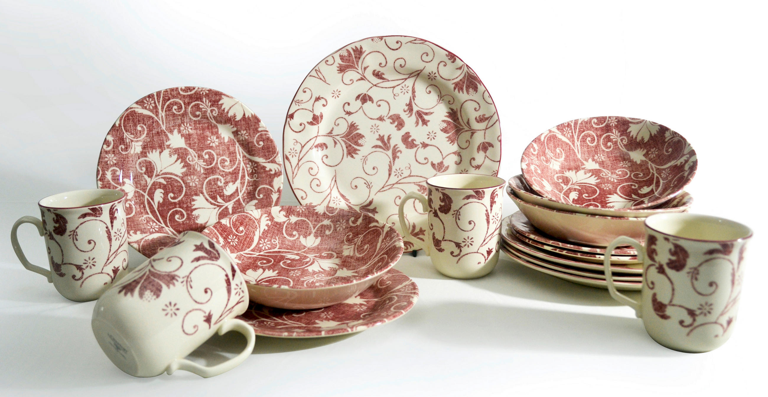 KOMBISERVICE Multicolor 16-teilig  - Multicolor, Keramik (44/27/40cm) - Creatable