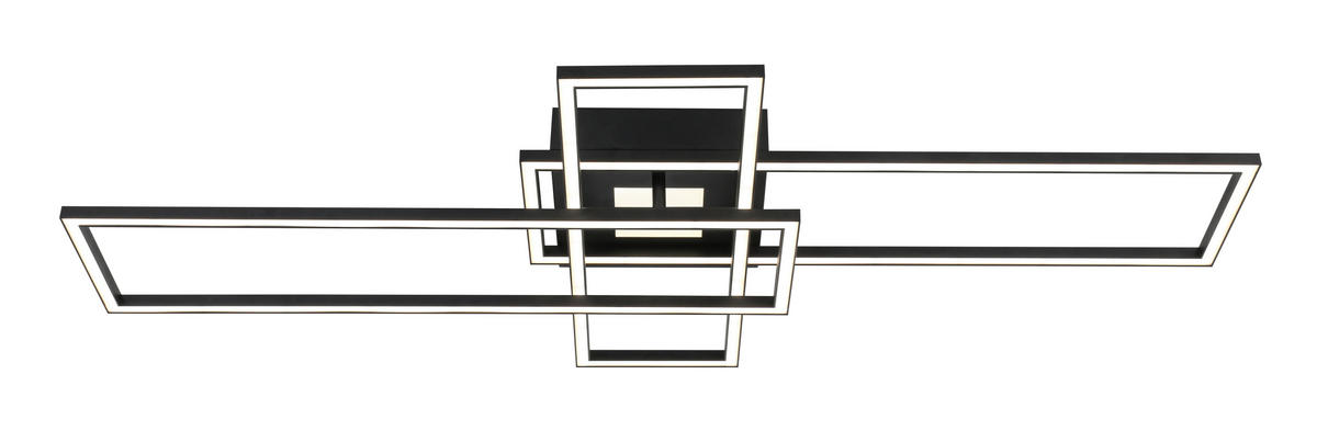 Plafonieră Cu Led 50 W    98/51/9 cm  - alb/negru, Trend, plastic/metal (98/51/9cm) - Novel