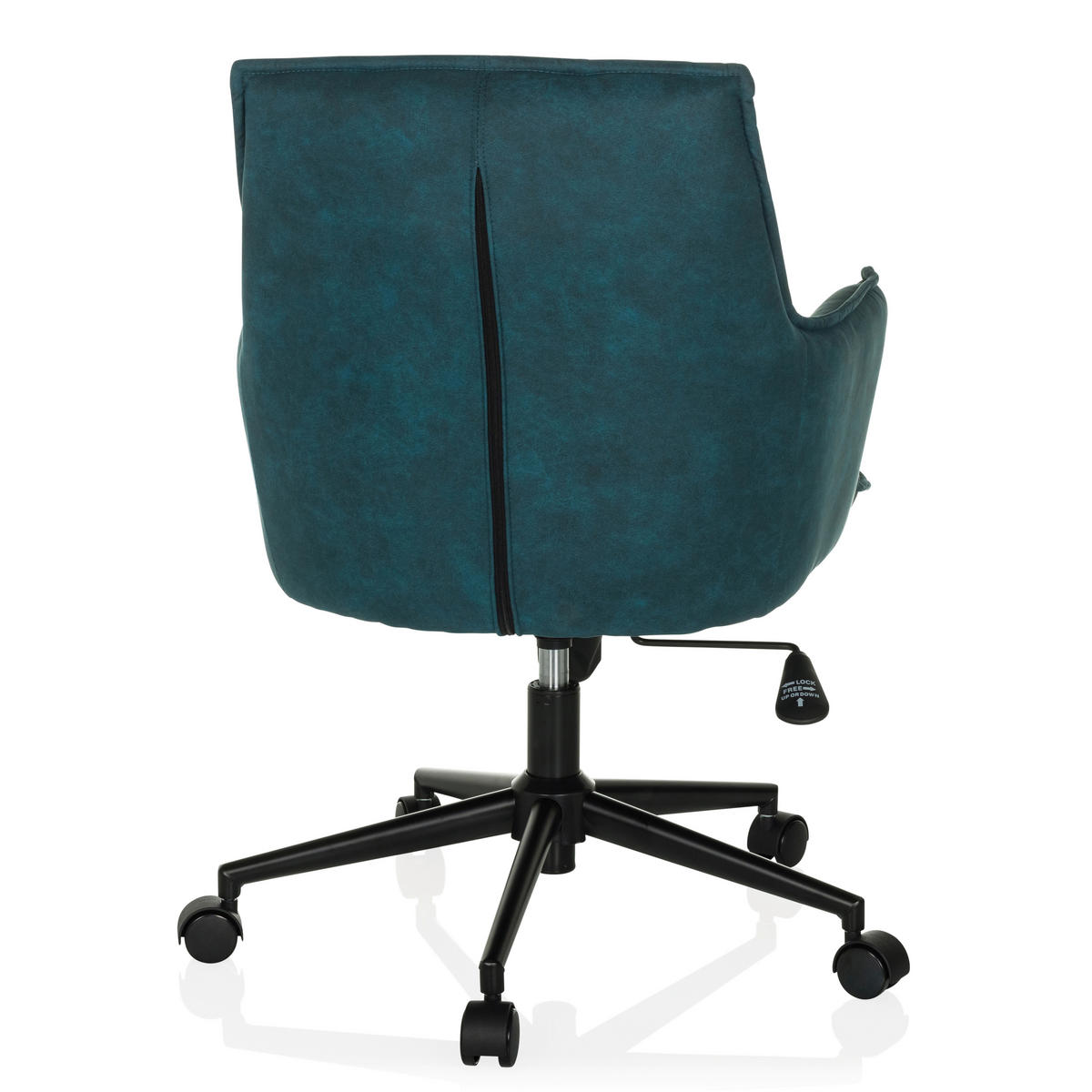 DREHSTUHL Dunkelblau  - Schwarz/Dunkelblau, MODERN, Kunststoff/Textil (54/85/70cm) - MID.YOU