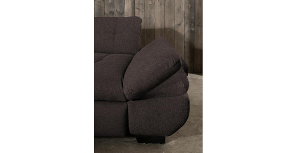 ECKSOFA  in Mikrofaser Braun  198/290 cm  - Schwarz/Braun, Design, Textil/Metall (198/290cm) - Xora