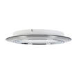 LED-DECKENLEUCHTE 45/6 cm   - Chromfarben/Transparent, Design, Kunststoff/Metall (45/6cm) - Novel