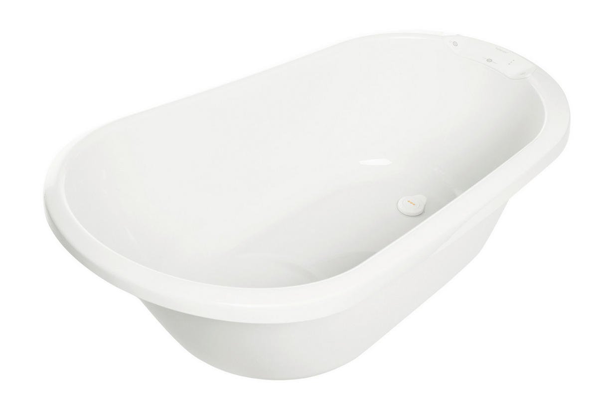 BABYBADEWANNE Sense Edition mit digitalem Badethermometer  - Weiß, Basics, Kunststoff (79,5/41,5/30,8cm) - Bebe Jou