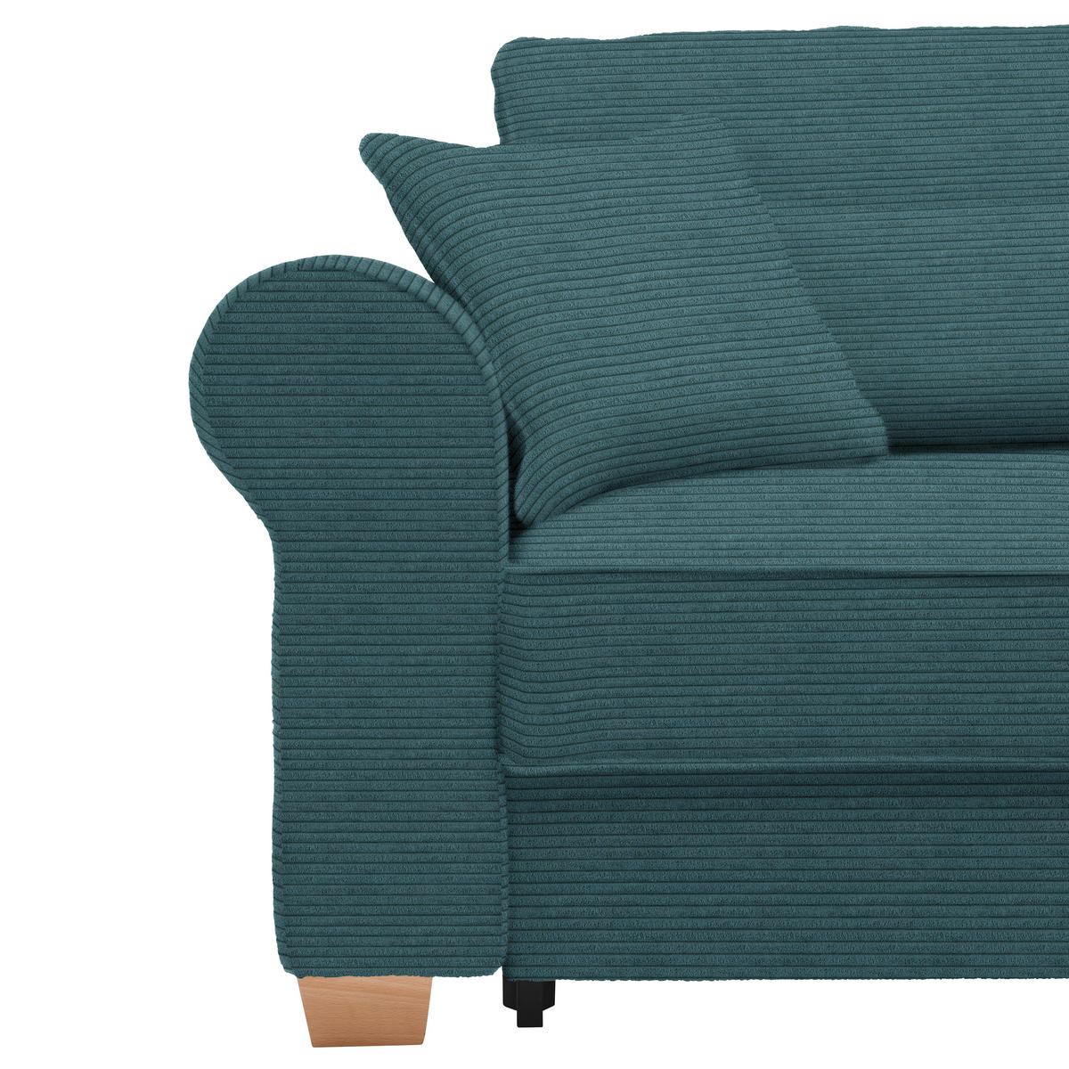 HÖRNSOFFA i petrol  - petrol, Modern, trämaterial/trä (255/185cm) - MID.YOU