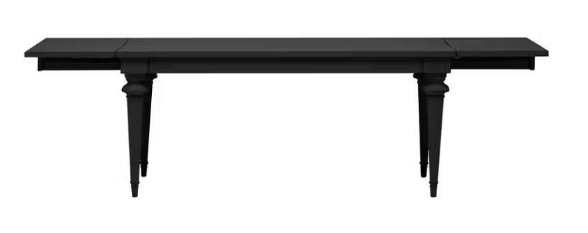 ESSTISCH Schwarz rechteckig  ausziehbar  - Schwarz, LIFESTYLE, Holz (182-282/76/90cm) - Livetastic