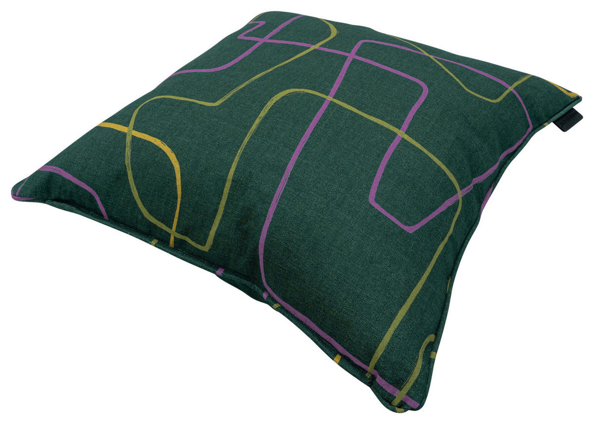 ZIERKISSEN in Grün Struktur  - Grün, Basics, Textil (50/50/8cm)