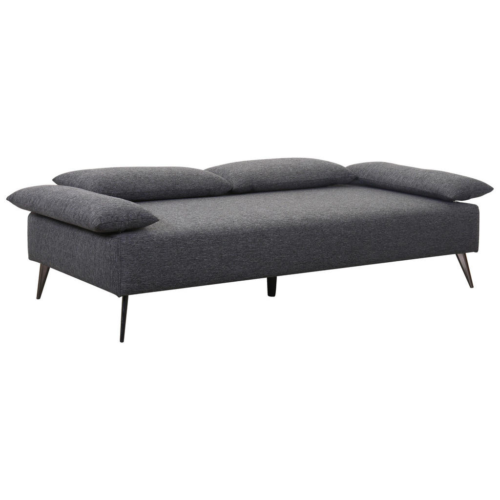 Thumbnail - Livetastic Schlafsofa, Dunkelgrau, Textil, 3-Sitzer, Füllung: Polyester, 207x85x90 cm, Relaxfunktion, Schlafen auf Sitzh...