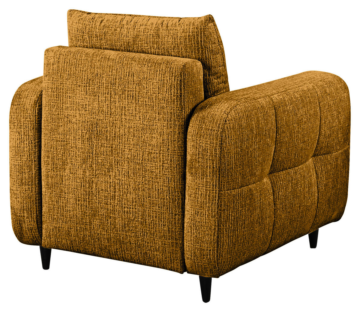 COCKTAILSESSEL Flachgewebe Senfgelb    - Senfgelb/Schwarz, Design, Holz/Textil (90/88/91cm) - Lomoco