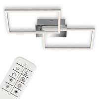 LED-DECKENLEUCHTE 50/38,8/7,8 cm   - Chromfarben, Design, Kunststoff/Metall (50/38,8/7,8cm)