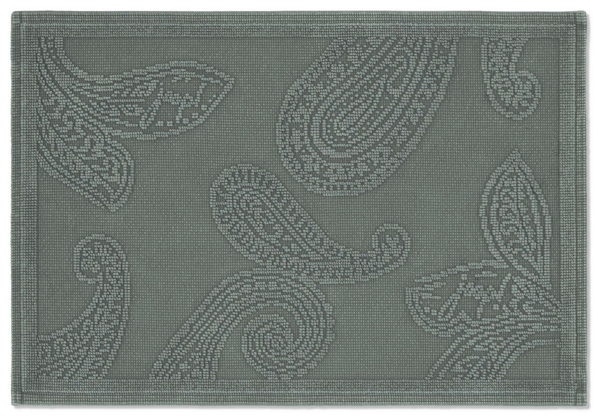 BADTEPPICH PAISLEY Olivgrün 50/60 cm  - Olivgrün, Basics, Textil (50/60cm) - Joop!