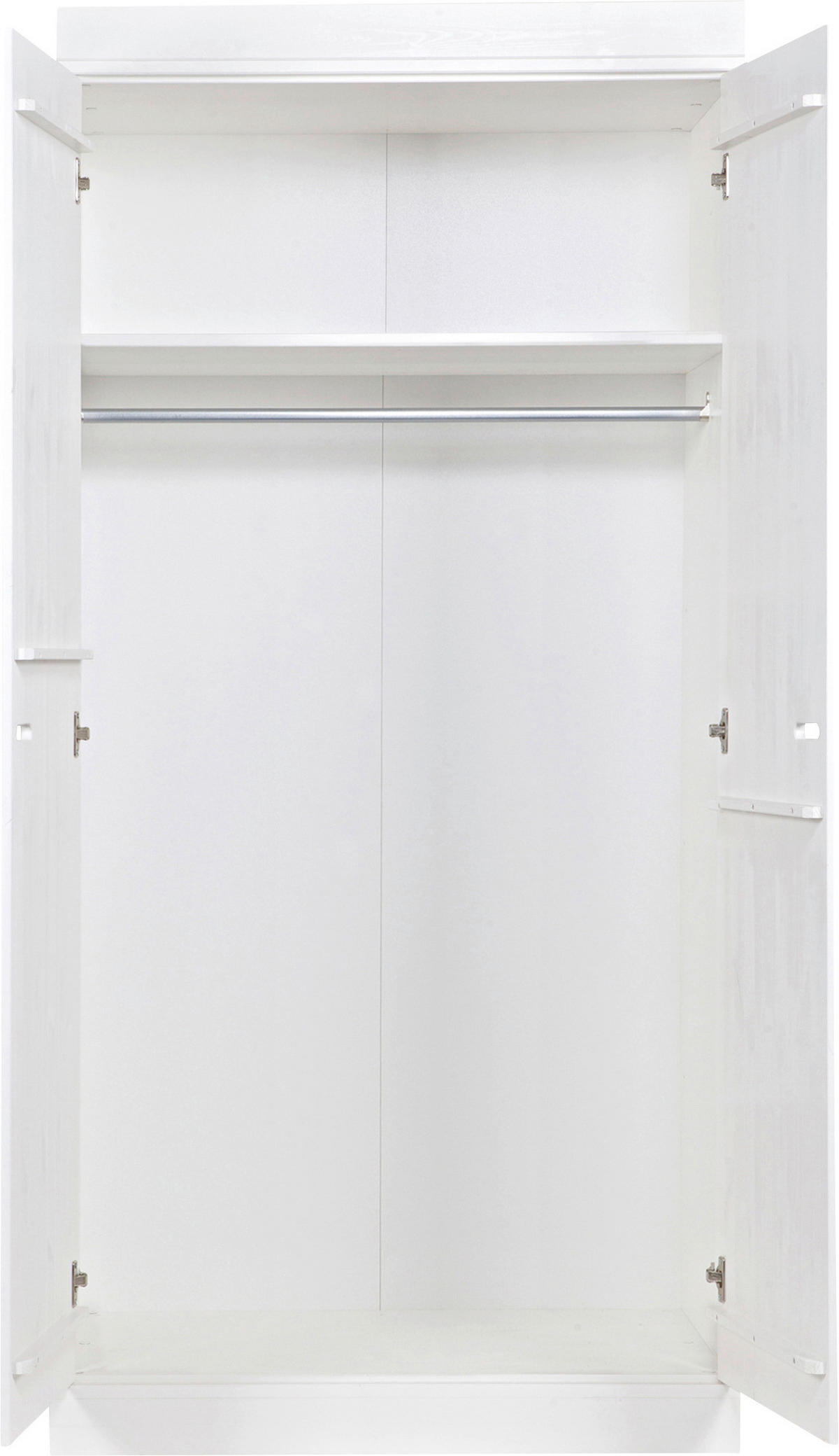 DREHTÜRENSCHRANK 94/195/53 cm 2-türig Weiß  - Weiß, Design, Holz/Holzwerkstoff (94/195/53cm) - Livetastic