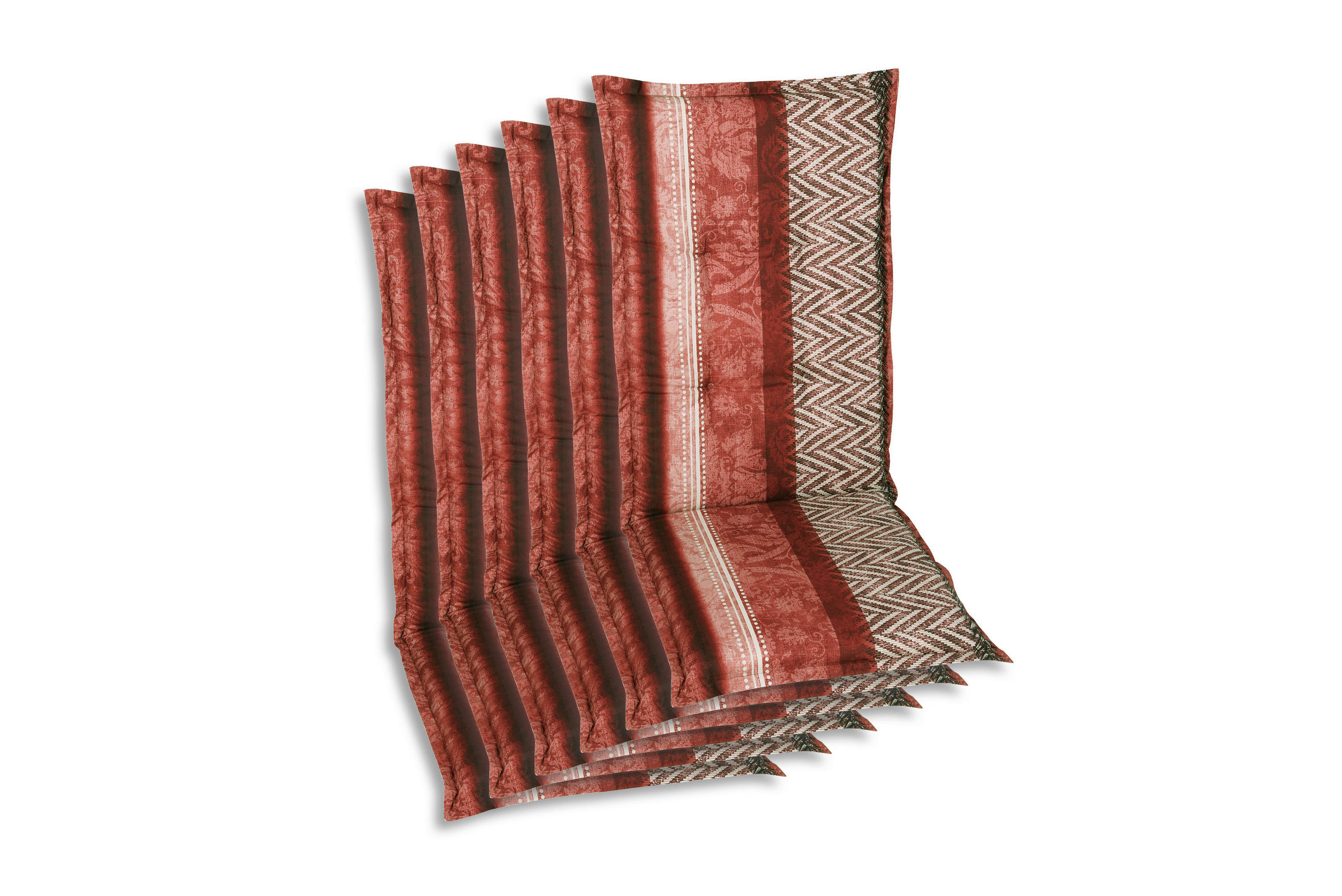 SESSELAUFLAGENSET Graphik  - Rot/Schwarz, Basics, Textil (50/6/108cm)