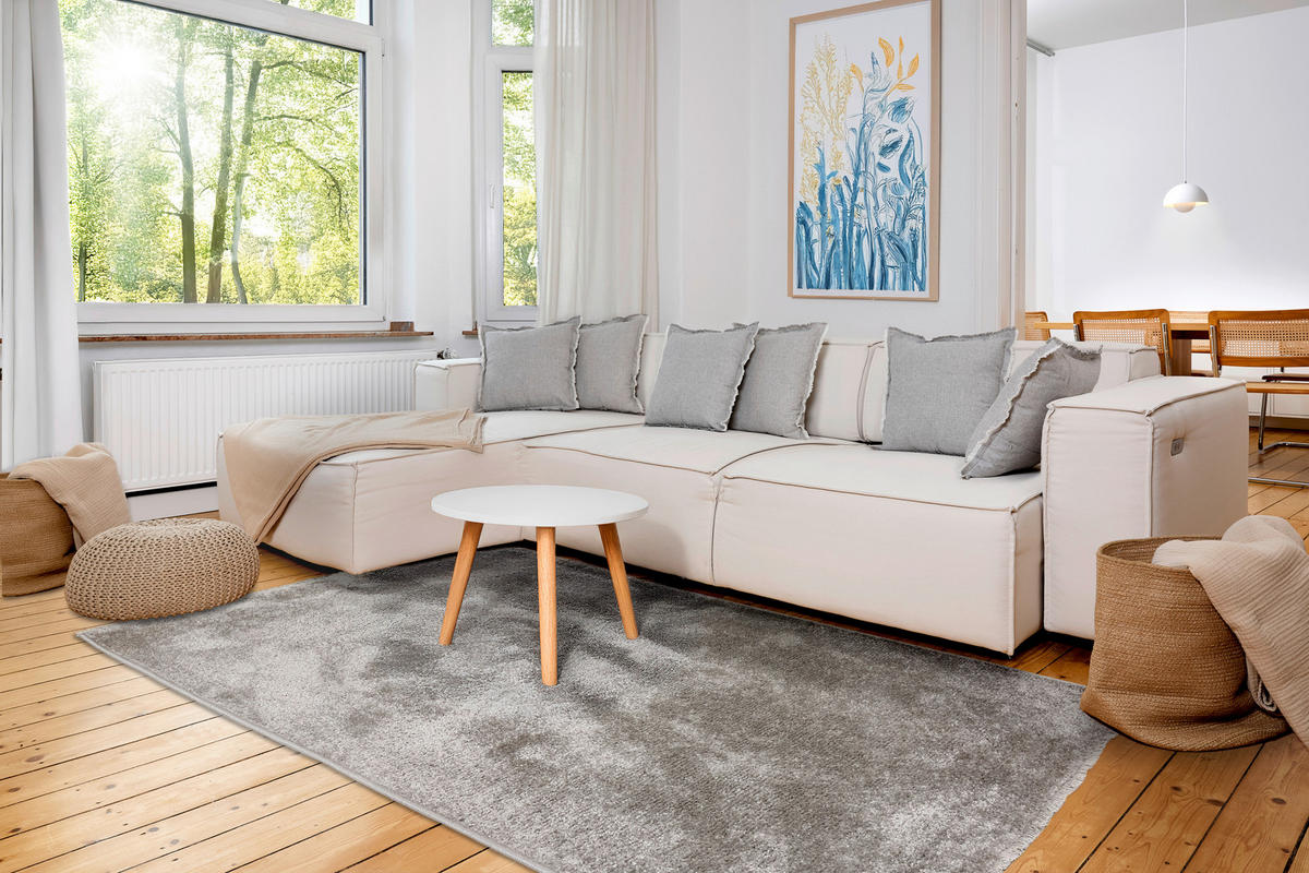 WEBTEPPICH 160/230 cm Stevie Grau rechteckig  - Grau, Basics, Kunststoff (160/230cm) - Astra