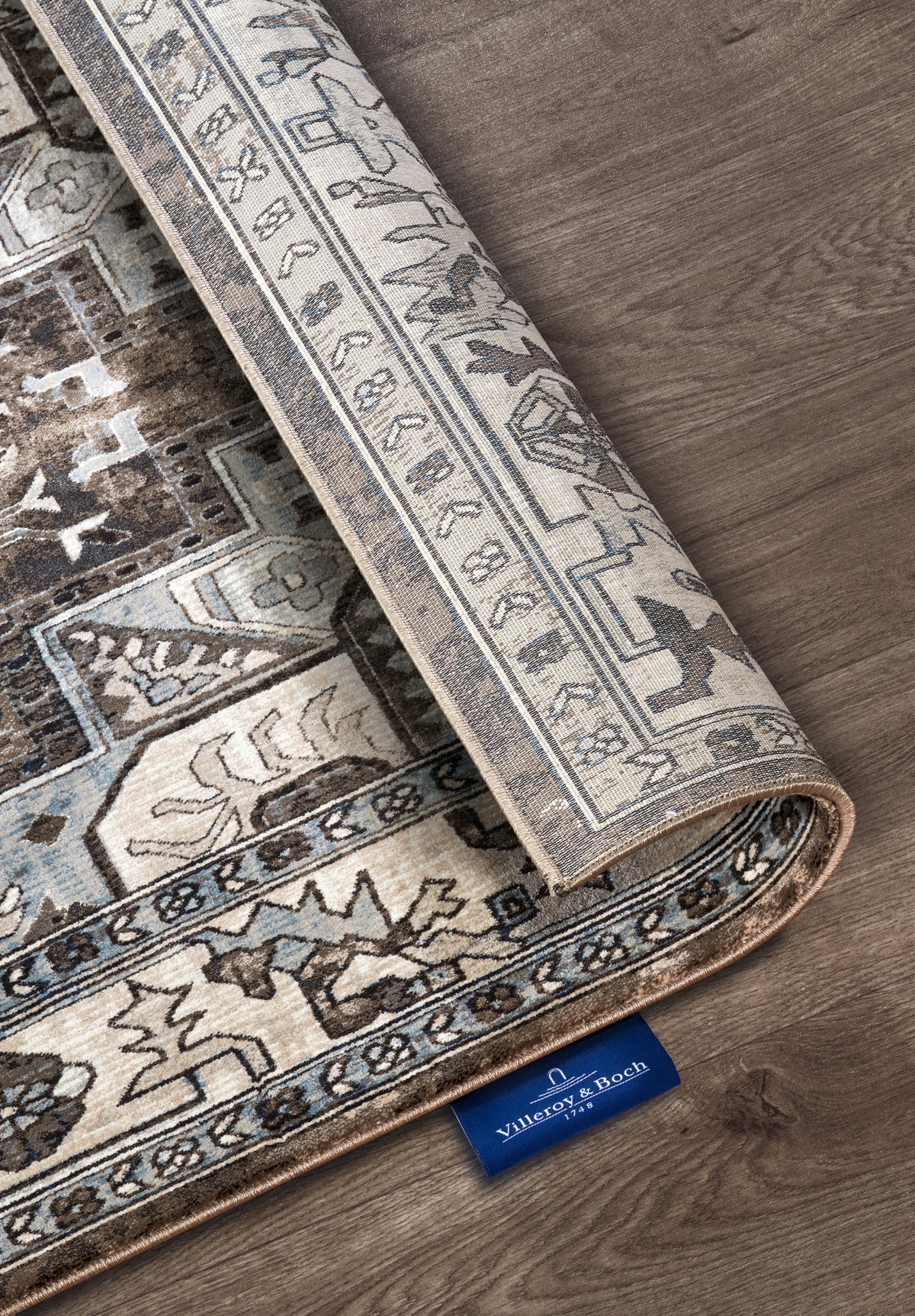 FLACHWEBETEPPICH 200/280 cm Kollektion 1869 Braun, Creme  - Creme/Braun, Design, Kunststoff/Textil (200/280cm) - Villeroy & Boch