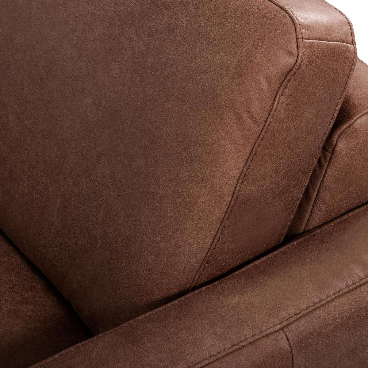 Canapea Cu 2 Locuri, piele, maro închis - maro închis/negru cromat, Design, metal/piele (157/85/92cm) - Livetastic