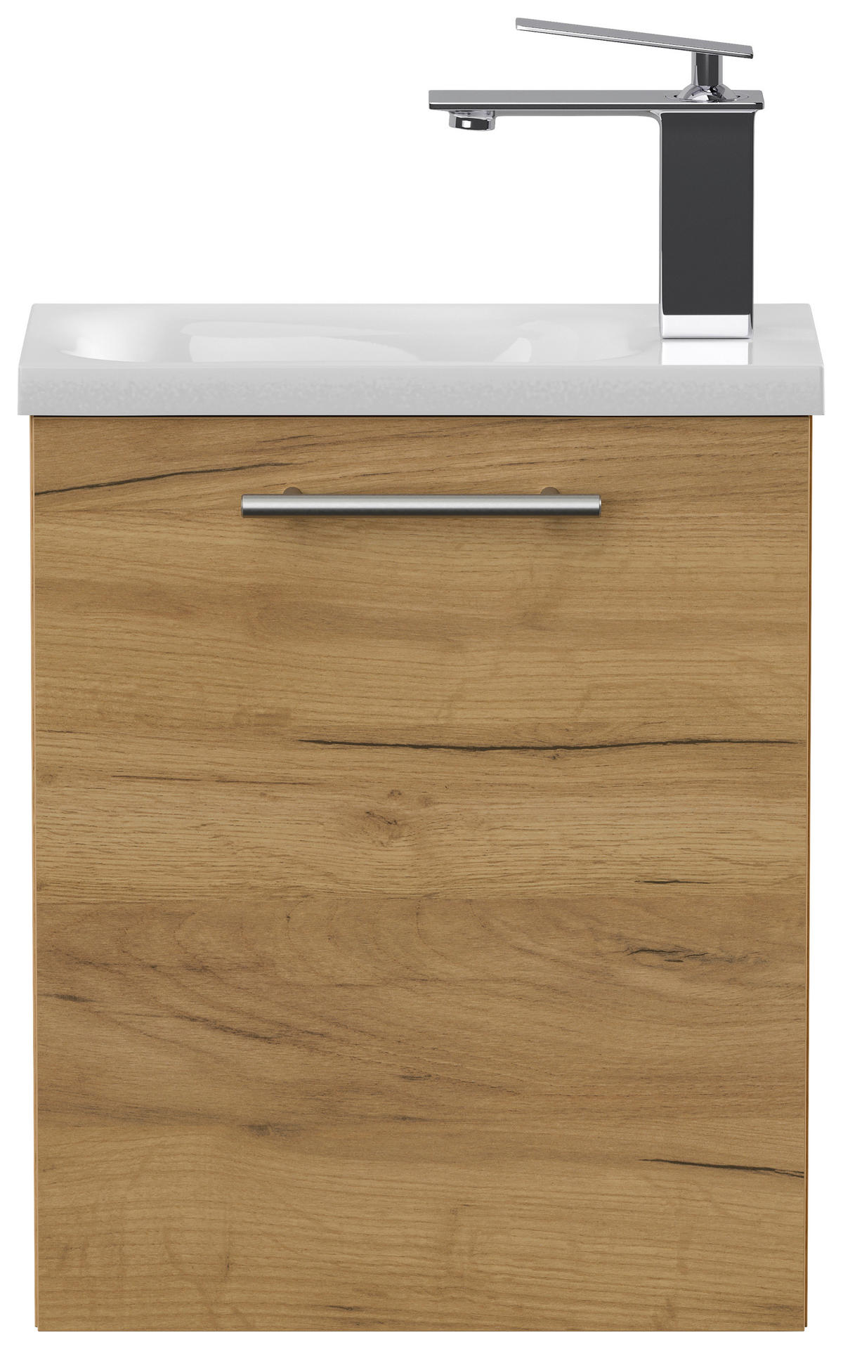 GÄSTEBAD 40 cm  - Eichefarben, MODERN, Holzwerkstoff/Stein (40cm) - MID.YOU