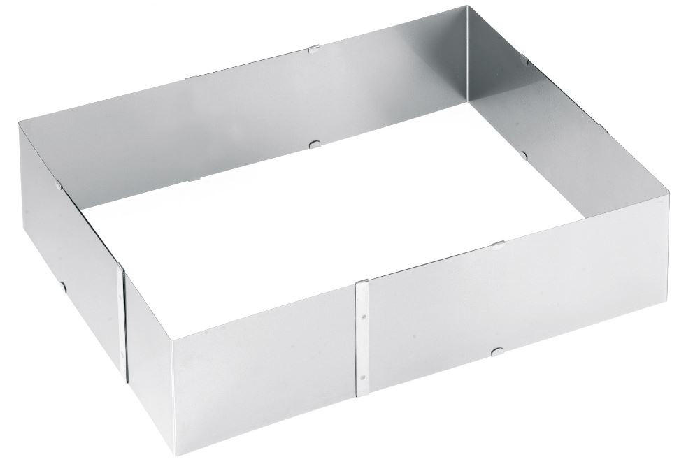 BACKRAHMEN  - Edelstahlfarben, Basics, Metall (24/20/8.5cm) - Gefu