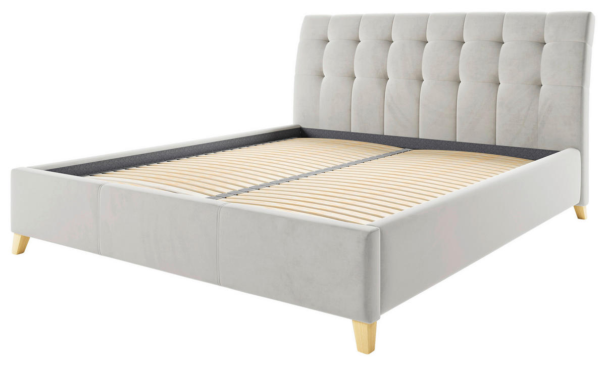 POLSTERBETT Lattenrost, Bettkasten Beige 140/200 cm  - Eichefarben/Beige, KONVENTIONELL, Holz/Holzwerkstoff (140/200cm) - Hom`in
