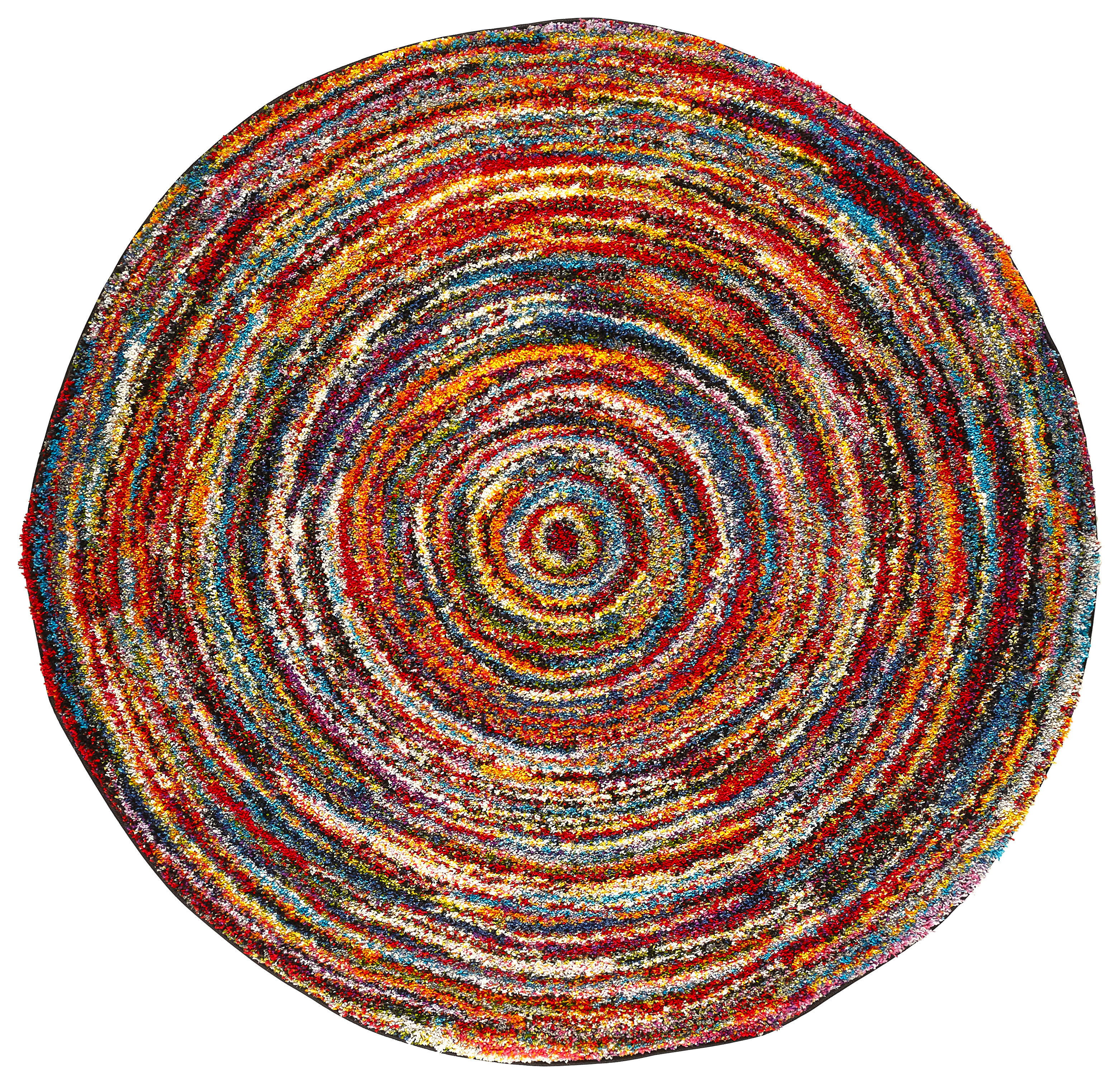 WEBTEPPICH 120 cm Sixteen round  - Multicolor, Trend, Textil (120cm) - Novel