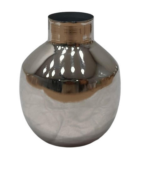 VÁZA, kov, 13.50 cm - barvy niklu, Basics, kov (11/13,5cm) - Ambia Home