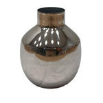 VASE 13.50 cm  - Nickelfarben, Basics, Metall (11/13,5cm) - Ambia Home