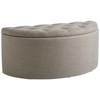 HOCKER in Textil, Holzwerkstoff Grau  - Grau, Design, Holzwerkstoff/Textil (100/44/42cm) - MID.YOU