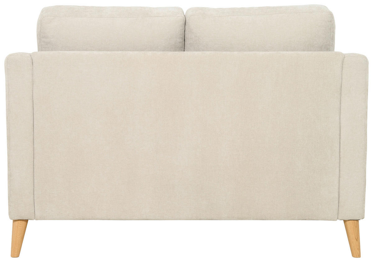 2-SITS SOFFA i beige  - beige/naturfärgad, Klassisk, metall/trä (138/90/87cm) - Best Price