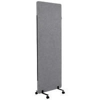 TRENNWAND Metall, Kunststoff, Textil Dunkelgrau  - Dunkelgrau, Basics, Kunststoff/Textil (60/177/3cm) - MID.YOU