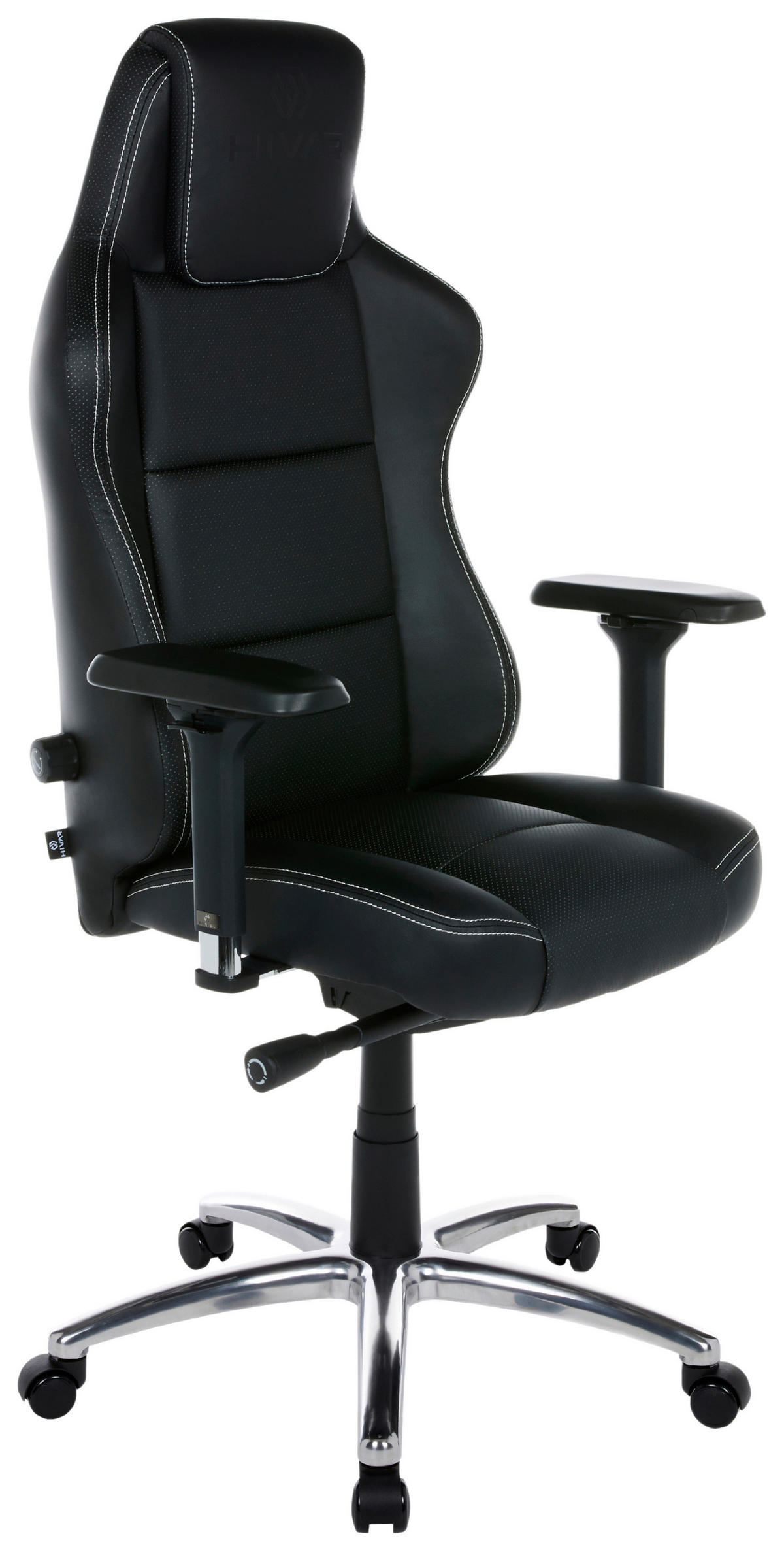 EQLIPSE Night Silver Schwarz, Silberfarben, Weiß Metall, Textil   - Silberfarben/Schwarz, LIFESTYLE, Textil/Metall (79/142/77cm) - HIVAR